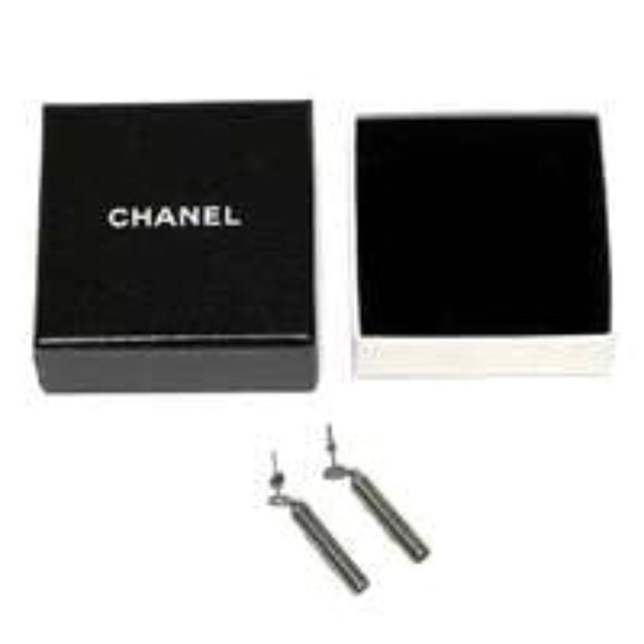 #105  Authentic Chanel Drop Stud Earrings - Picture 2 of 7